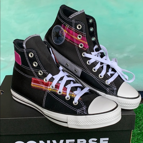 CONVERSE CTAS HI BLACK/WHITE/CACTUS MEN’S - Picture 2 of 16